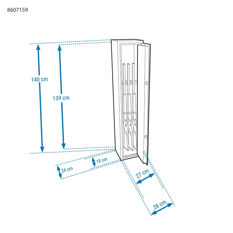 Armoire Forte 4 Armes SOLOGNAC 500 9 Armoire Forte 4 Armes SOLOGNAC 500 – Image 9