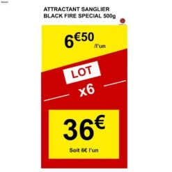 ATTRACTANT SANGLIER BLACK FIRE SPECIAL 500g 3 ATTRACTANT SANGLIER BLACK FIRE SPECIAL 500g -Le monde de la chasse Magasin attractant sanglier black fire special 500g 1