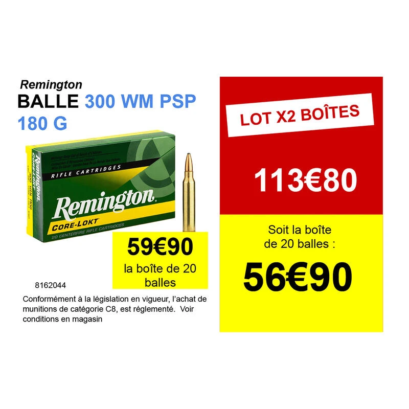 BALLE 300 WM Core Lokt PSP 180G X20 2 BALLE 300 WM Core Lokt PSP 180G X20 â Image 2