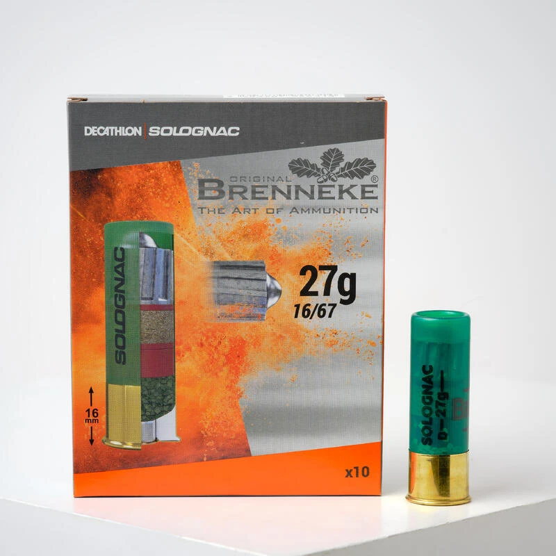 BALLE BRENNEKE CALIBRE 16 X 10 . 1 BALLE BRENNEKE CALIBRE 16 X 10 .