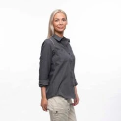 Bergans Of Norway Tovdal - Chemise De Marche Pour Femmes - Gris Foncé -Le monde de la chasse Magasin bergans of norway tovdal chemise de marche pour femmes gris fonce 4