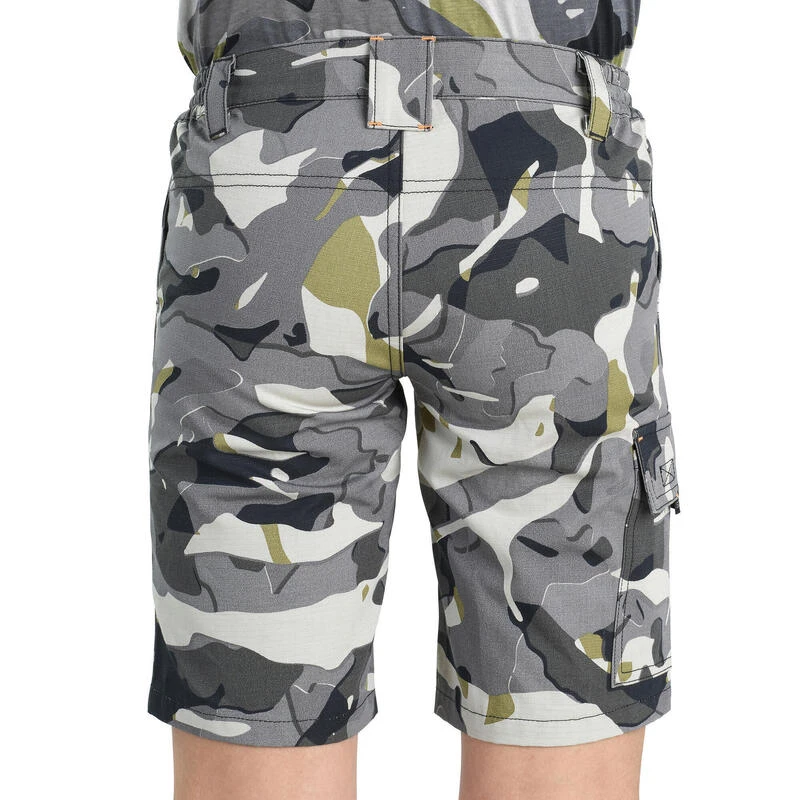 Bermuda Chasse Junior 500 Camouflage Gris 5 Bermuda Chasse Junior 500 Camouflage Gris â Image 5