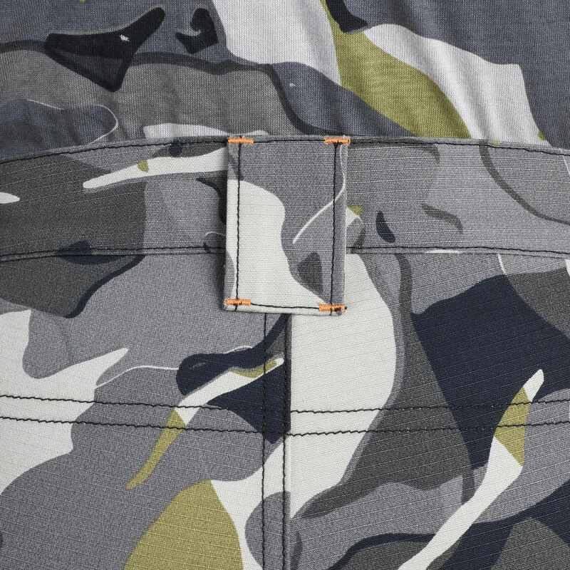 Bermuda Chasse Junior 500 Camouflage Gris 6 Bermuda Chasse Junior 500 Camouflage Gris â Image 6