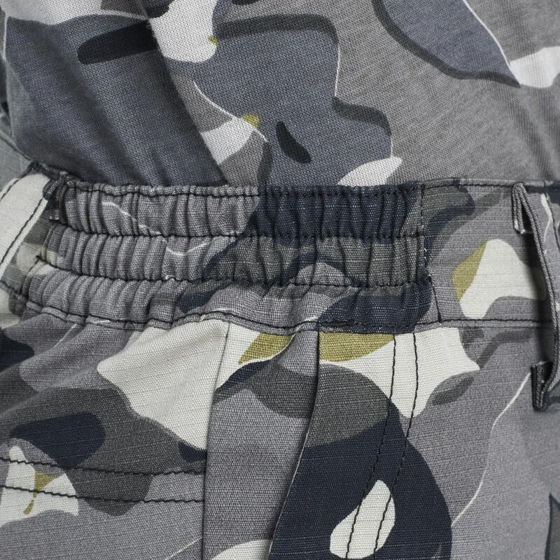 Bermuda Chasse Junior 500 Camouflage Gris 7 Bermuda Chasse Junior 500 Camouflage Gris â Image 7