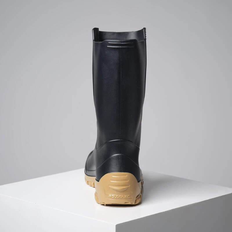 BOTTILLONS NOIRS LEGER PVC 100 FEMME 4 BOTTILLONS NOIRS LEGER PVC 100 FEMME â Image 4