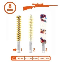 Brosses De Rechange Pour Kit Armes Rayées (filetage 8/32) 8 Brosses De Rechange Pour Kit Armes Rayées (filetage 8/32) -Le monde de la chasse Magasin brosses de rechange pour kit armes rayees filetage 832 3