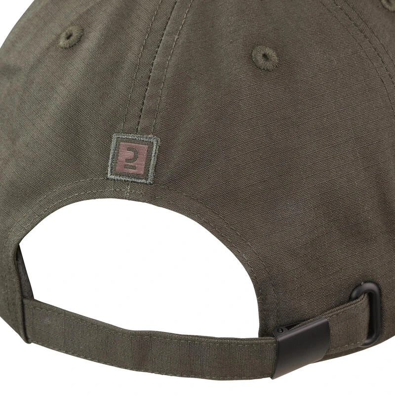 Casquette Chasse 500 Résistante Verte Foncée 8 Casquette Chasse 500 Résistante Verte Foncée – Image 8