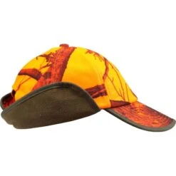 CASQUETTE CHASSE A RABAT CAMOUFLAGE ORANGE 13 CASQUETTE CHASSE A RABAT CAMOUFLAGE ORANGE -Le monde de la chasse Magasin casquette chasse a rabat camouflage orange 3