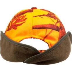 CASQUETTE CHASSE A RABAT CAMOUFLAGE ORANGE 15 CASQUETTE CHASSE A RABAT CAMOUFLAGE ORANGE -Le monde de la chasse Magasin casquette chasse a rabat camouflage orange 5