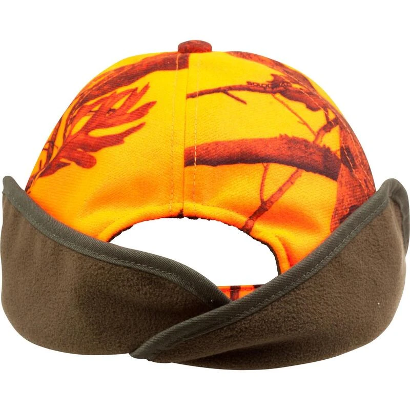 CASQUETTE CHASSE A RABAT CAMOUFLAGE ORANGE 6 CASQUETTE CHASSE A RABAT CAMOUFLAGE ORANGE â Image 6