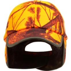 CASQUETTE CHASSE A RABAT CAMOUFLAGE ORANGE 18 CASQUETTE CHASSE A RABAT CAMOUFLAGE ORANGE -Le monde de la chasse Magasin casquette chasse a rabat camouflage orange 8