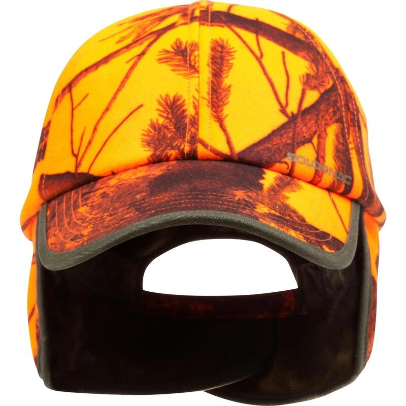 CASQUETTE CHASSE A RABAT CAMOUFLAGE ORANGE 9 CASQUETTE CHASSE A RABAT CAMOUFLAGE ORANGE â Image 9
