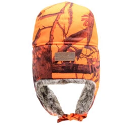 CHAPKA CHASSE CAMOUFLAGE ORANGE 12 CHAPKA CHASSE CAMOUFLAGE ORANGE -Le monde de la chasse Magasin chapka chasse camouflage orange 2