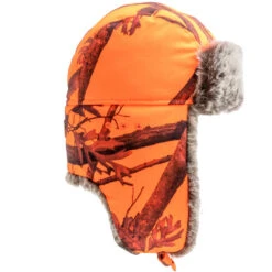 CHAPKA CHASSE CAMOUFLAGE ORANGE 14 CHAPKA CHASSE CAMOUFLAGE ORANGE -Le monde de la chasse Magasin chapka chasse camouflage orange 4