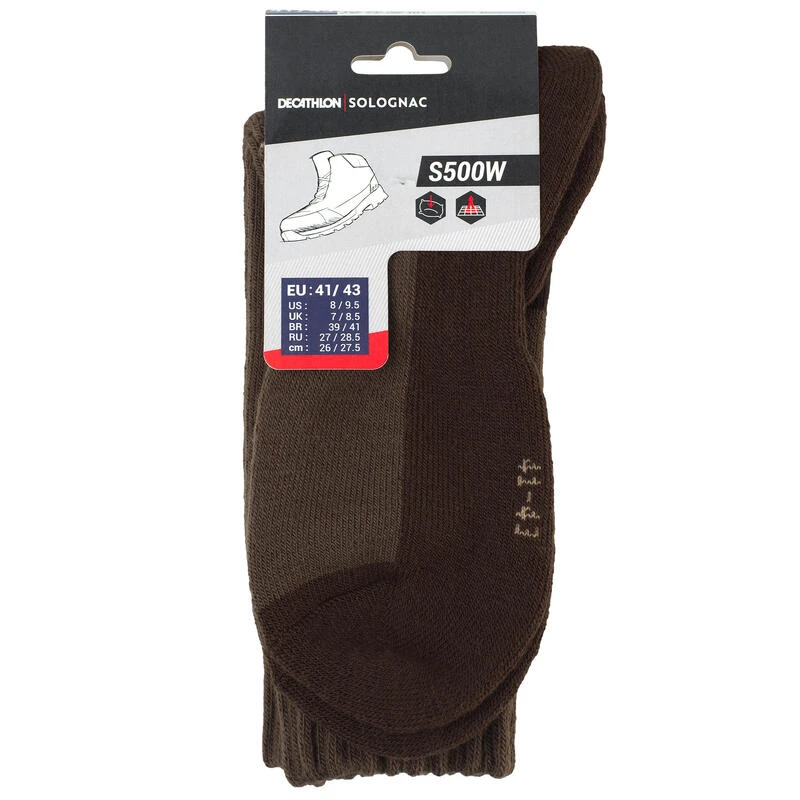 CHAUSSETTES CHASSE 500 HAUTES VERTES 8 CHAUSSETTES CHASSE 500 HAUTES VERTES – Image 8