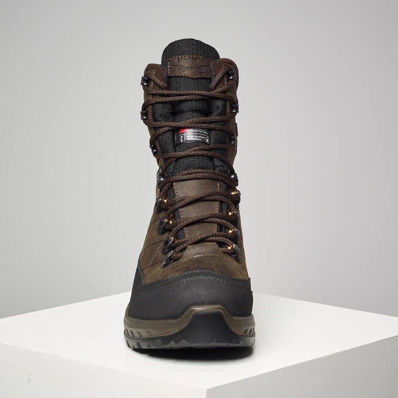 CHAUSSURES CHASSE IMPERMÉABLES CHAUDES CUIR CROSSHUNT 540 MARRON 5 CHAUSSURES CHASSE IMPERMÉABLES CHAUDES CUIR CROSSHUNT 540 MARRON – Image 5