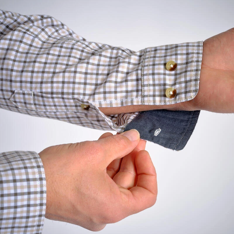 CHEMISE 100 A CARREAUX BLANCHE 5 CHEMISE 100 A CARREAUX BLANCHE – Image 5