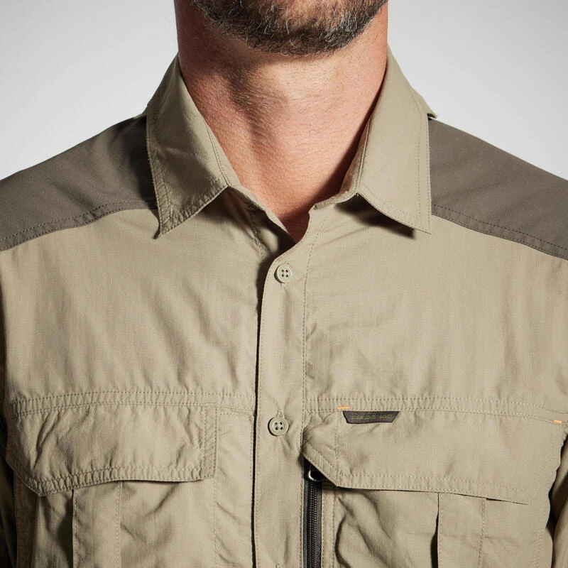 CHEMISE MANCHES LONGUES LEGERE ET RESPIRANTE 520 VERTE 3 CHEMISE MANCHES LONGUES LEGERE ET RESPIRANTE 520 VERTE – Image 3