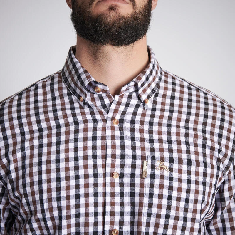 CHEMISE VERNEY CARRON À CARREAUX BLANCHE 3 CHEMISE VERNEY CARRON À CARREAUX BLANCHE – Image 3