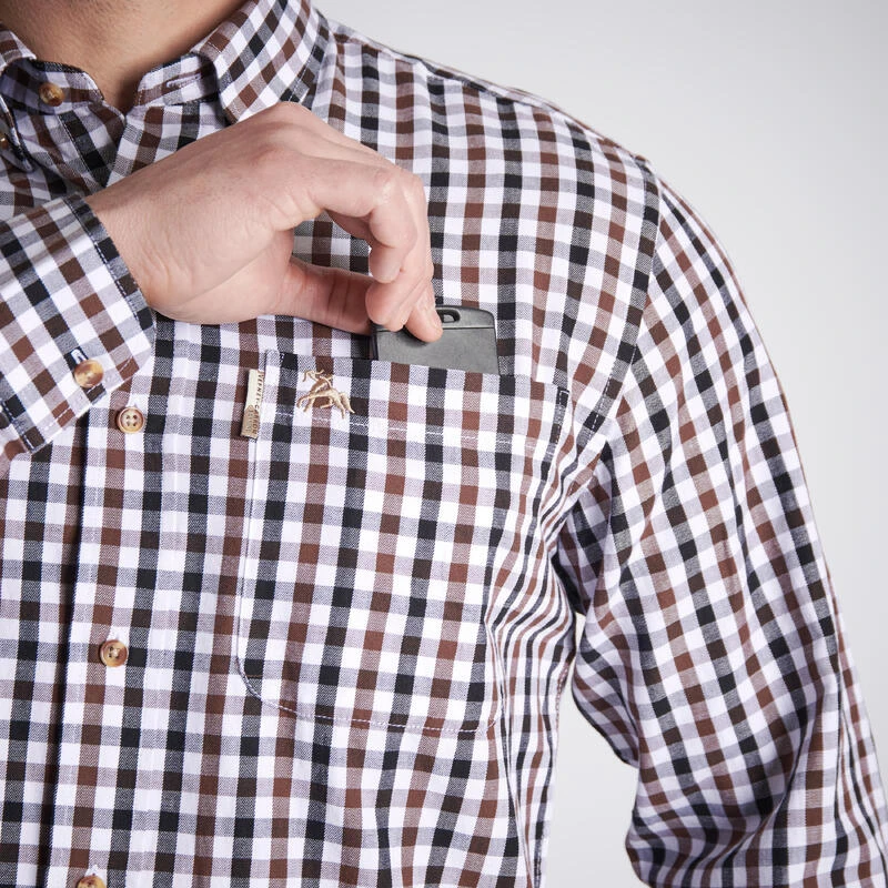 CHEMISE VERNEY CARRON À CARREAUX BLANCHE 4 CHEMISE VERNEY CARRON À CARREAUX BLANCHE – Image 4