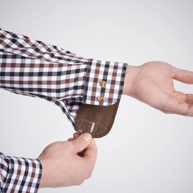 CHEMISE VERNEY CARRON À CARREAUX BLANCHE 5 CHEMISE VERNEY CARRON À CARREAUX BLANCHE – Image 5