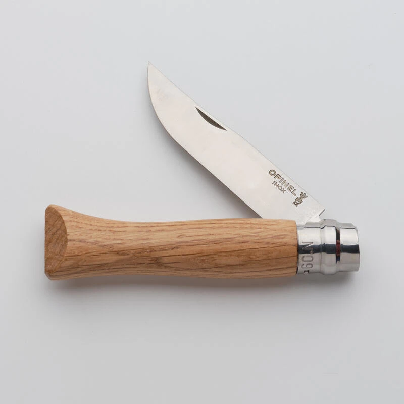 Couteau Pliant 9 Cm Inox Opinel N°9 Chêne 2 Couteau Pliant 9 Cm Inox Opinel N°9 Chêne – Image 2