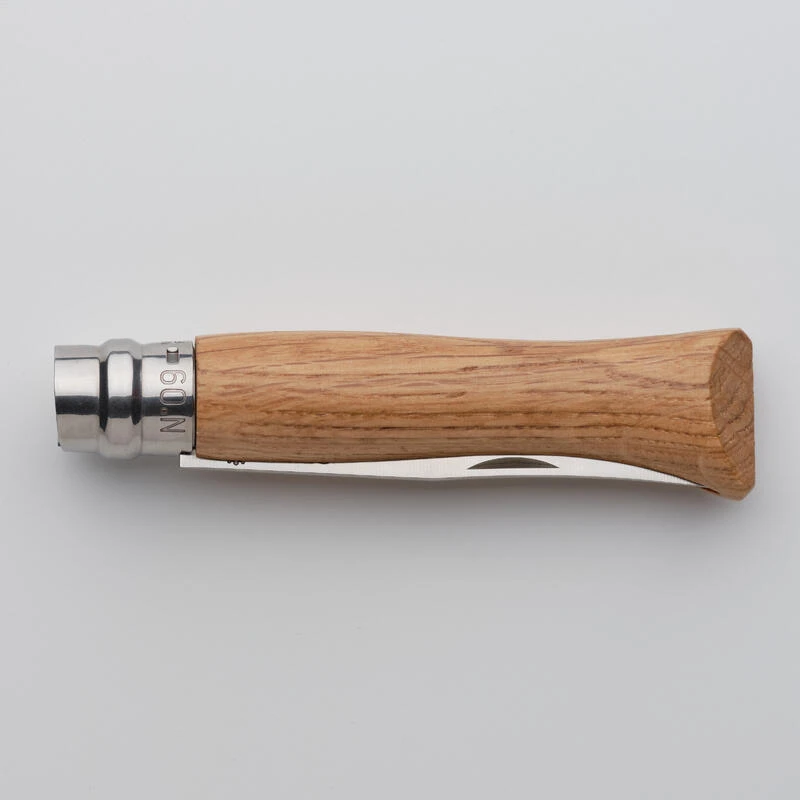 Couteau Pliant 9 Cm Inox Opinel N°9 Chêne 4 Couteau Pliant 9 Cm Inox Opinel N°9 Chêne – Image 4