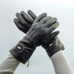 Gants En Cuir Chauffants - Extra Chauds - Noirs -Le monde de la chasse Magasin gants en cuir chauffants extra chauds noirs 4