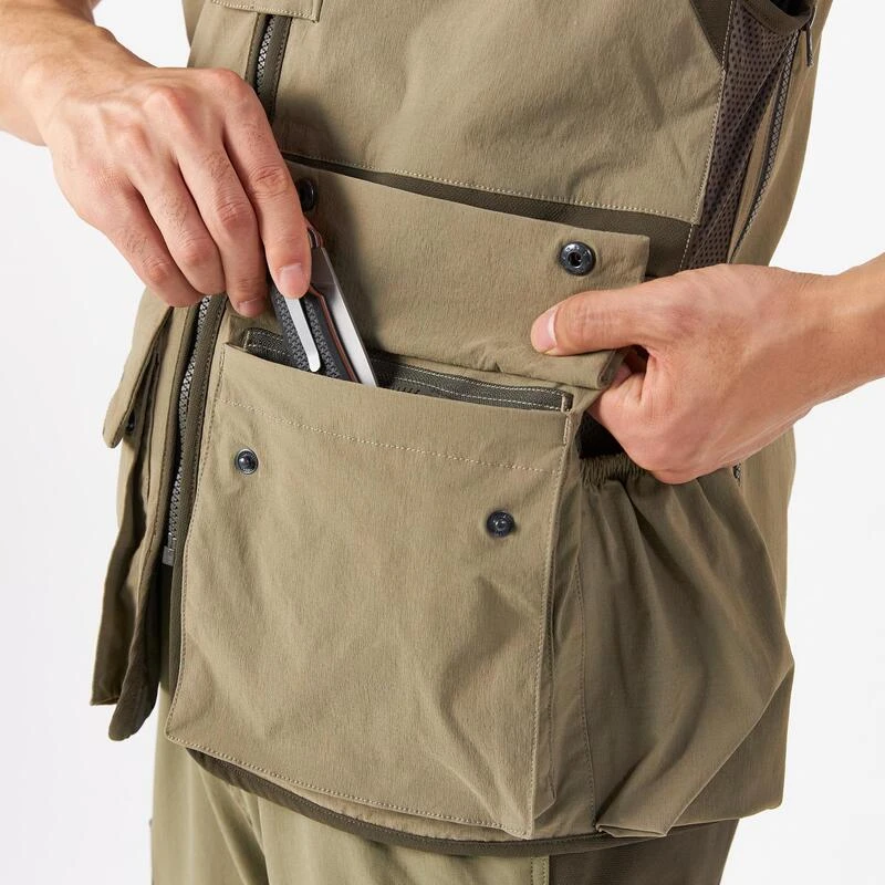 Gilet Chasse Léger Et Respirant Homme - 500 Vert Clair 7 Gilet Chasse Léger Et Respirant Homme - 500 Vert Clair – Image 7
