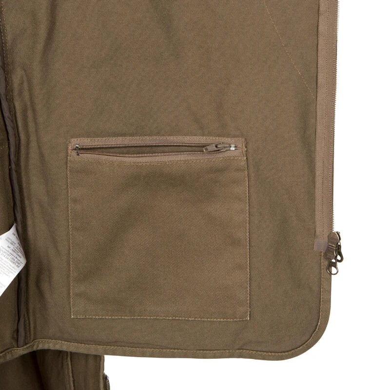 Gilet Chasse Résistant Et Multi Poches STEPPE 500 8 Gilet Chasse Résistant Et Multi Poches STEPPE 500 – Image 8