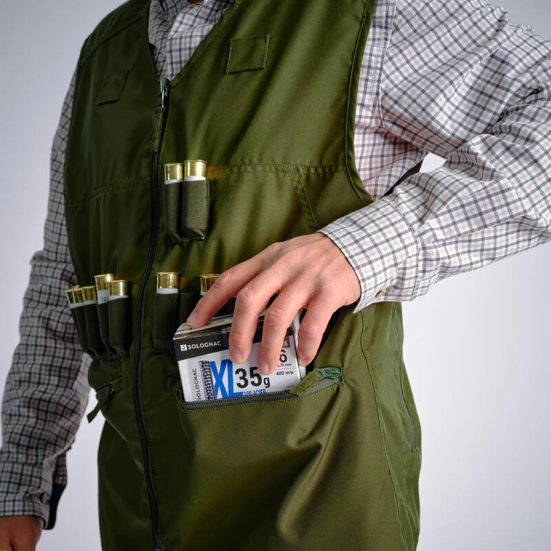 Gilet Chasse Réversible 500 Fluo/vert 3 Gilet Chasse Réversible 500 Fluo/vert – Image 3