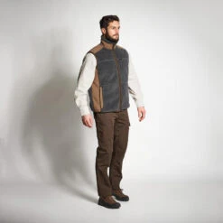 GILET POLAIRE SANS MANCHES MOUTONNE 500 GRIS 15 GILET POLAIRE SANS MANCHES MOUTONNE 500 GRIS -Le monde de la chasse Magasin gilet polaire sans manches moutonne 500 gris 7