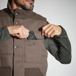 GILET RESISTANT 500 MARRON 13 GILET RESISTANT 500 MARRON -Le monde de la chasse Magasin gilet resistant 500 marron 3