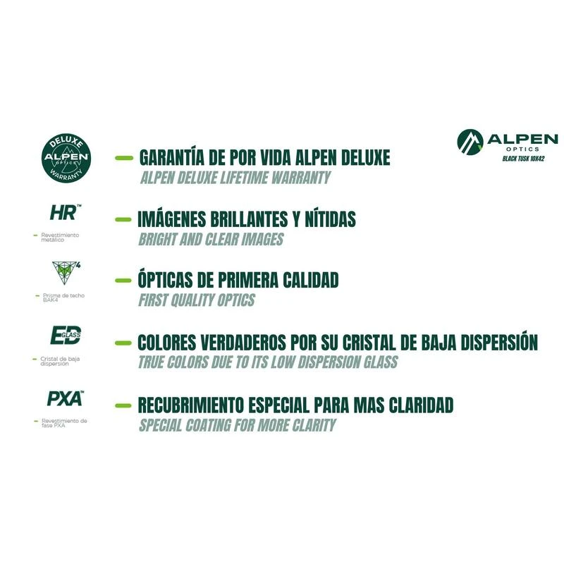 Jumelles Professionnelles Black Tusk 8x42 LED à Haute Transmission Lumineuse 4 Jumelles Professionnelles Black Tusk 8x42 LED à Haute Transmission Lumineuse – Image 4