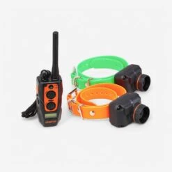 PACK 2 COLLIERS + TĂLĂCOMMANDE DE DRESSAGE ET REPĂRAGE POUR CHIEN DOGTRA 2600T&B