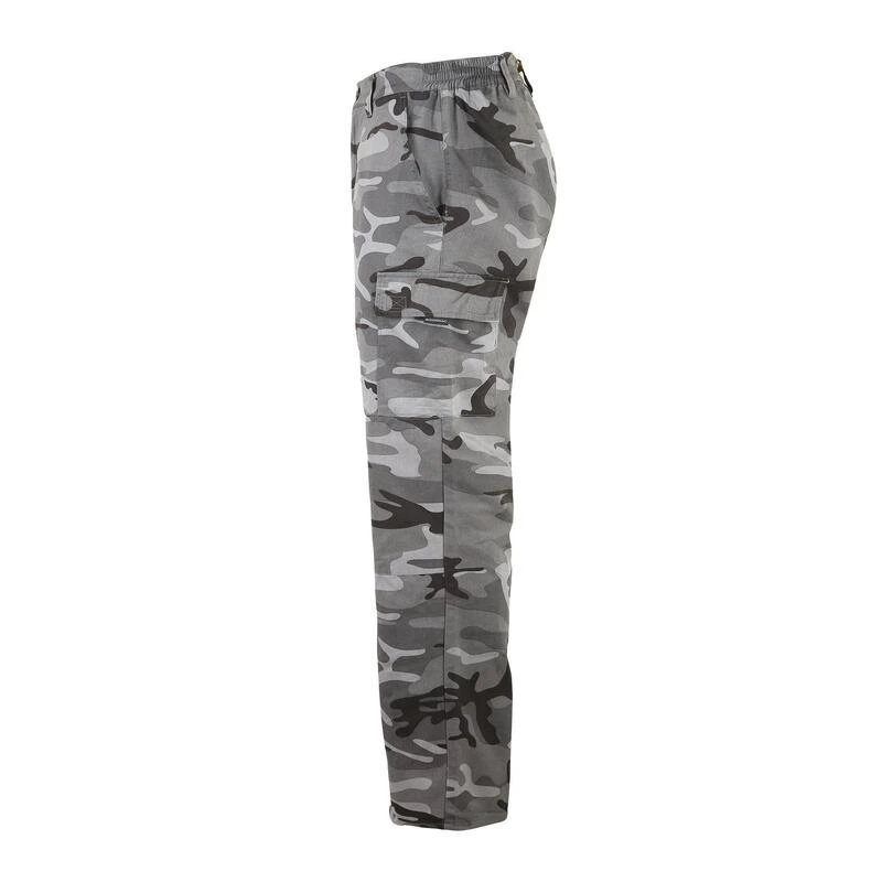 PANTALON CARGO RESISTANT STEPPE 300 CAMOUFLAGE WOODLAND NOIR 3 PANTALON CARGO RESISTANT STEPPE 300 CAMOUFLAGE WOODLAND NOIR – Image 3