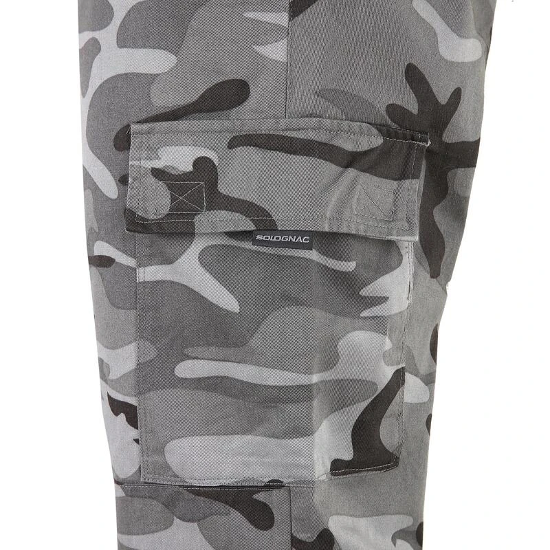 PANTALON CARGO RESISTANT STEPPE 300 CAMOUFLAGE WOODLAND NOIR 6 PANTALON CARGO RESISTANT STEPPE 300 CAMOUFLAGE WOODLAND NOIR – Image 6