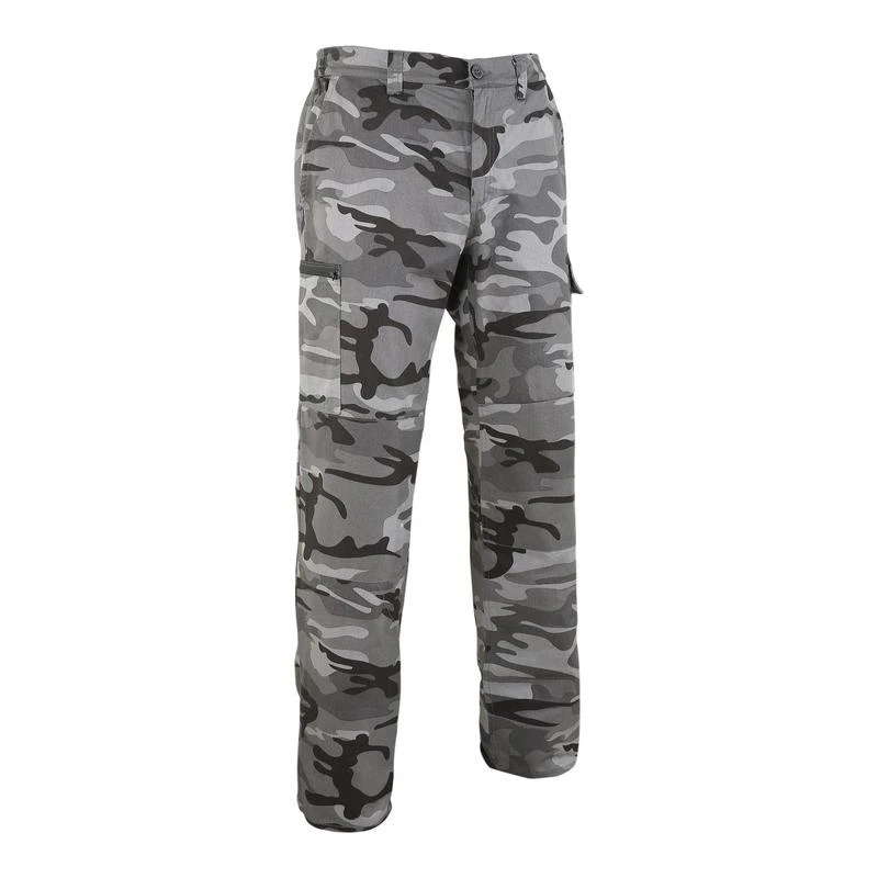 PANTALON CARGO RESISTANT STEPPE 300 CAMOUFLAGE WOODLAND NOIR 1 PANTALON CARGO RESISTANT STEPPE 300 CAMOUFLAGE WOODLAND NOIR