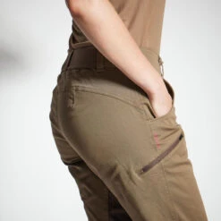 PANTALON CHASSE FEMME RESPIRANT 500 MARRON 10 PANTALON CHASSE FEMME RESPIRANT 500 MARRON -Le monde de la chasse Magasin pantalon chasse femme respirant 500 marron 2
