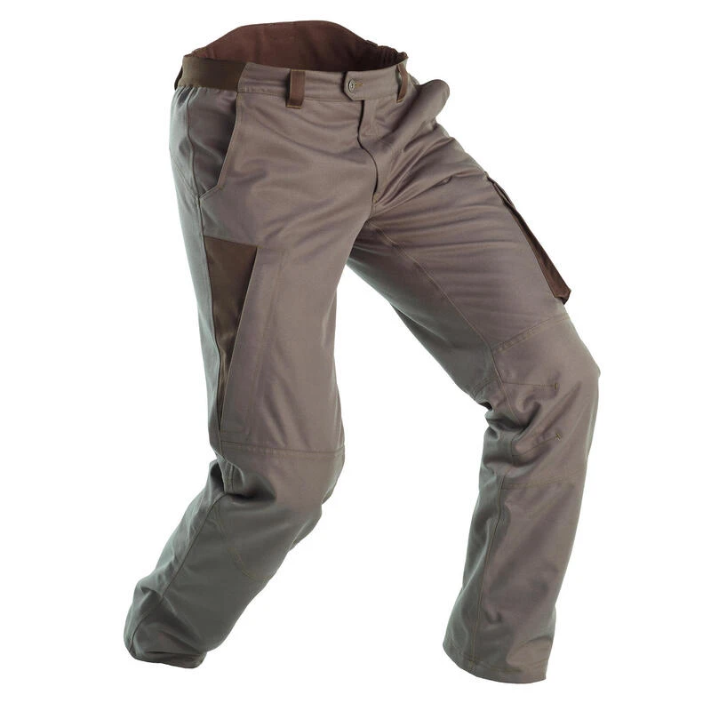 PANTALON CHASSE IMPERMÉABLE CHAUD 500 VERT 2 PANTALON CHASSE IMPERMÉABLE CHAUD 500 VERT – Image 2