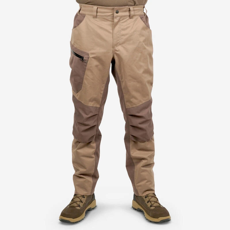 PANTALON CHASSE IMPERMEABLE CHAUD SILENCIEUX MARRON 520 7 PANTALON CHASSE IMPERMEABLE CHAUD SILENCIEUX MARRON 520 – Image 7