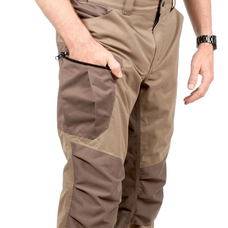 PANTALON CHASSE IMPERMEABLE CHAUD SILENCIEUX MARRON 520 9 PANTALON CHASSE IMPERMEABLE CHAUD SILENCIEUX MARRON 520 – Image 9