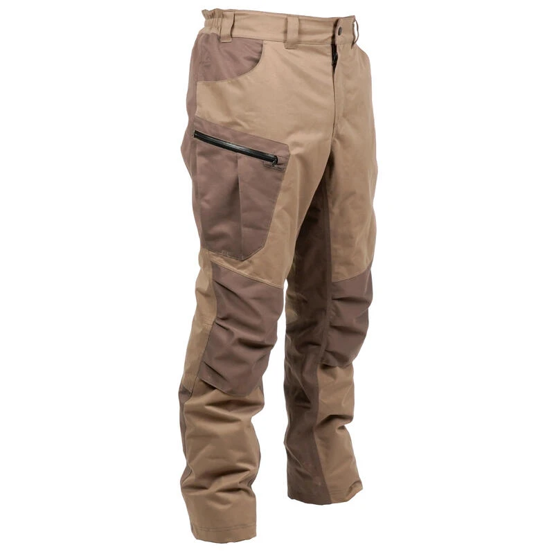 PANTALON CHASSE IMPERMEABLE CHAUD SILENCIEUX MARRON 520 1 PANTALON CHASSE IMPERMEABLE CHAUD SILENCIEUX MARRON 520