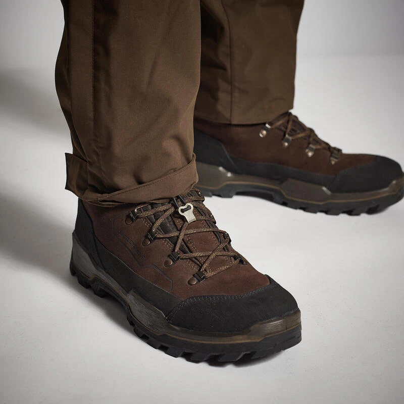PANTALON CHASSE IMPERMÉABLE RENFORT MARRON 900 BÉCASSE 7 PANTALON CHASSE IMPERMÉABLE RENFORT MARRON 900 BÉCASSE – Image 7