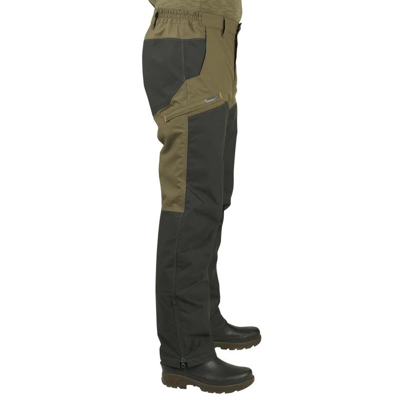PANTALON CHASSE IMPERMÉABLE RENFORT VERT 520 5 PANTALON CHASSE IMPERMÉABLE RENFORT VERT 520 – Image 5