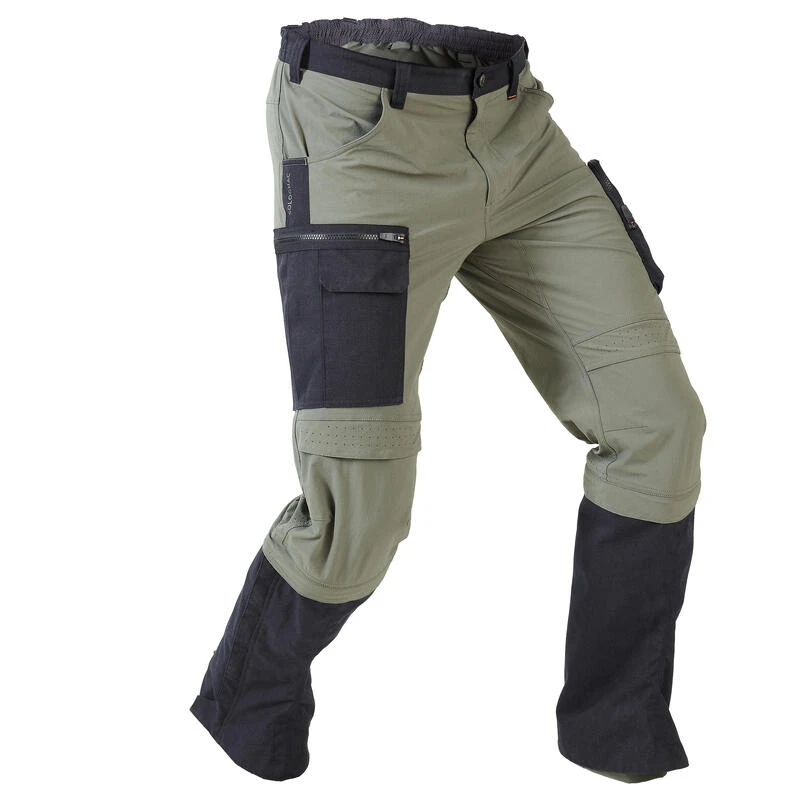 Pantalon Chasse Léger, Résistant Et Respirant Homme - Steppe 920 Guêtres Vert 2 Pantalon Chasse Léger, Résistant Et Respirant Homme - Steppe 920 Guêtres Vert – Image 2