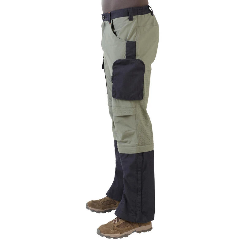 Pantalon Chasse Léger, Résistant Et Respirant Homme - Steppe 920 Guêtres Vert 6 Pantalon Chasse Léger, Résistant Et Respirant Homme - Steppe 920 Guêtres Vert – Image 6