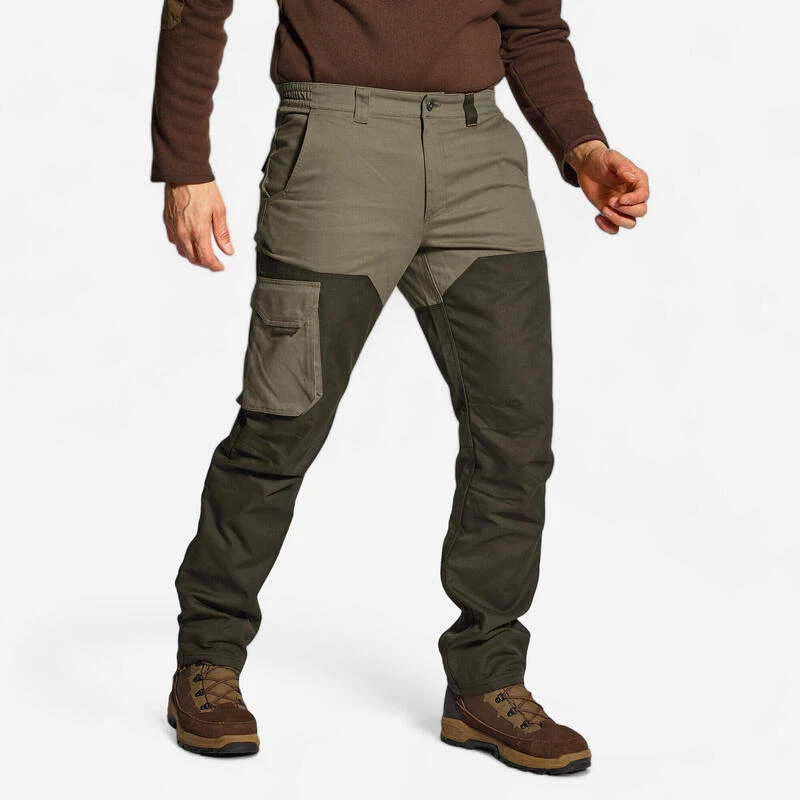 PANTALON Chasse RENFORT BIcolore - Vert 520 1 PANTALON Chasse RENFORT BIcolore - Vert 520