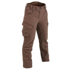 Le monde de la chasse Magasin 4 PANTALON FEMME CHASSE CHAUD IMPERMÉABLE MARRON 500