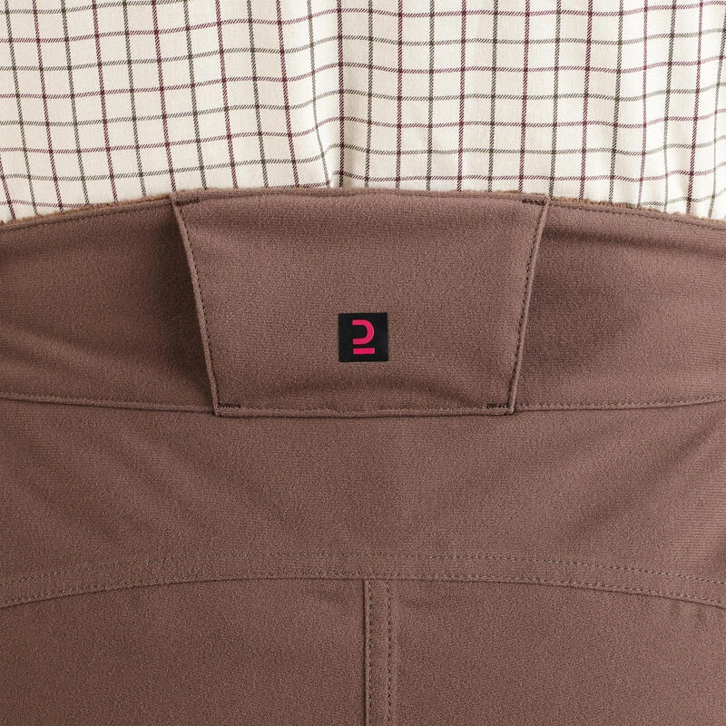 PANTALON FEMME CHASSE CHAUD IMPERMÉABLE MARRON 500 7 PANTALON FEMME CHASSE CHAUD IMPERMÉABLE MARRON 500 – Image 7